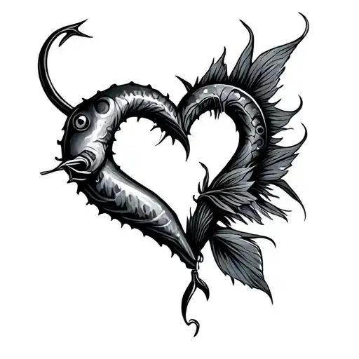 Fishing Hook Heart
