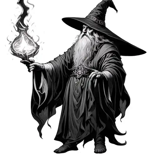 Wizard Casting A Spell