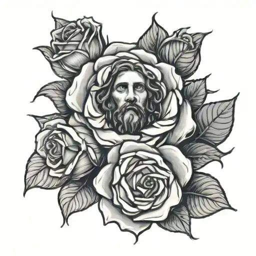 Jesus Soccer Roses Wrapped