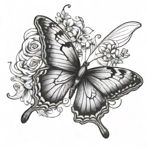 Butterfly Flying