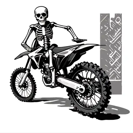 Dirtbike Skeleton