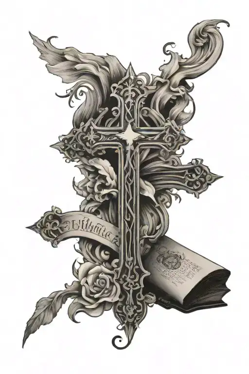 Bible Quote With Cross