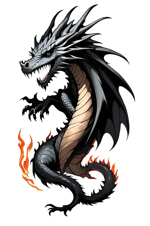 Midevil Dragon Fire Coming
