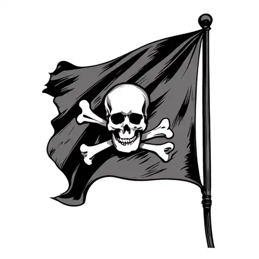 Skull And Bones Flag Dia
