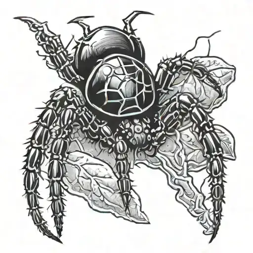 3 Red Back Black Widow Spider Hanging And Baseball