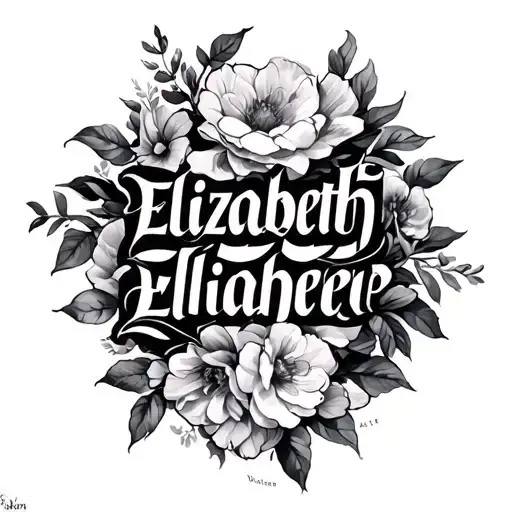 Elizabeth Written In Greek Writing