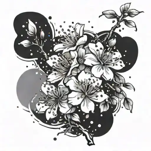 Cherry Blossoms Falling