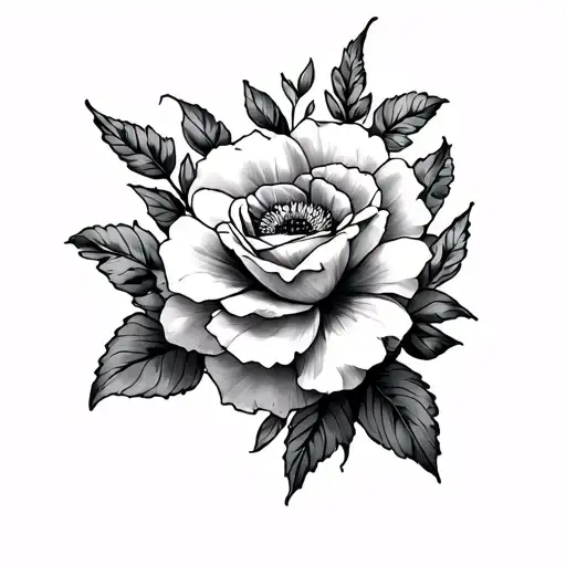 Solid Tattoo And Flowers From The Biceps Into The Chest