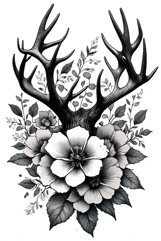 Antlers Flowers