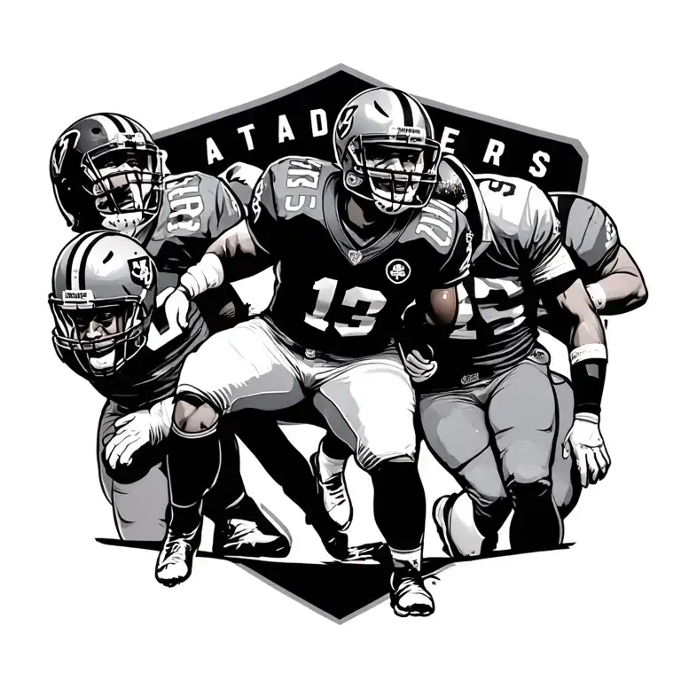 Raiders Players Playing