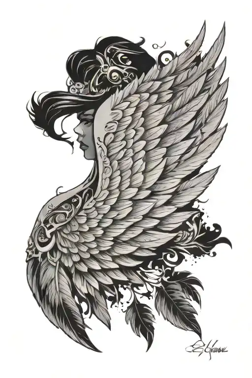 Wing With Some Burnt Feathers