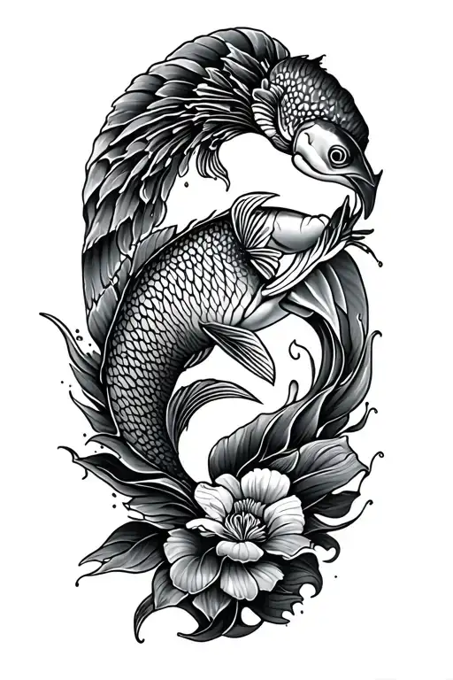 Neo Traditional Aquatic Themed Half Sleeve