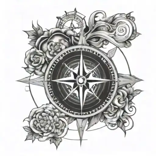 Compass And Leo Astrology Sign Entangled