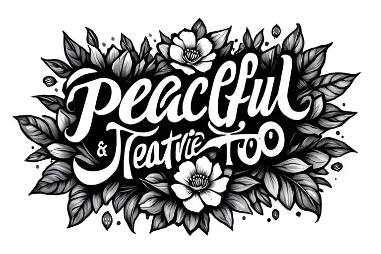 Peaceful And Positive Message Integrated