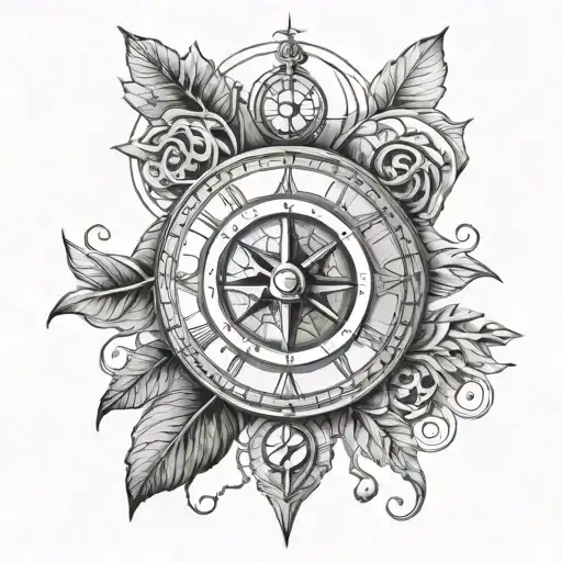 Compass And Leo Astrology Sign Entangled Thoughts