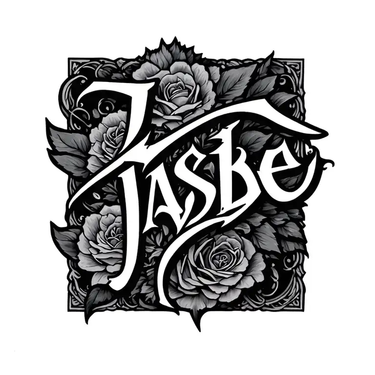 Jasibe In Old English Letters