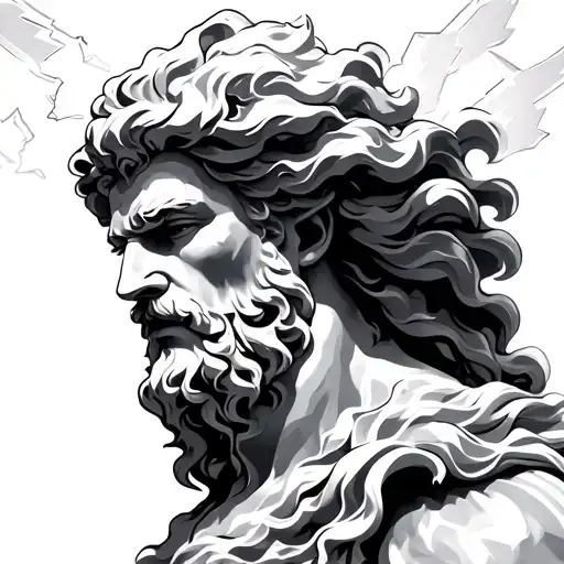 Zeus With Lightning