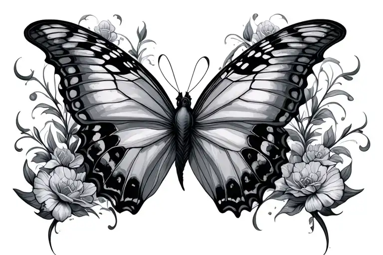 Ghost Butterflies Intertwined