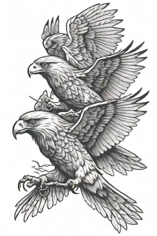 Birds Of Prey Flying