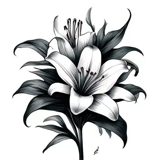 Jessica & A Lily Flower