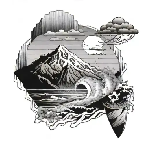 Wilson Leo Skimboarding Mountain Landscape