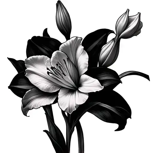 Gladiolus And Narcissus
