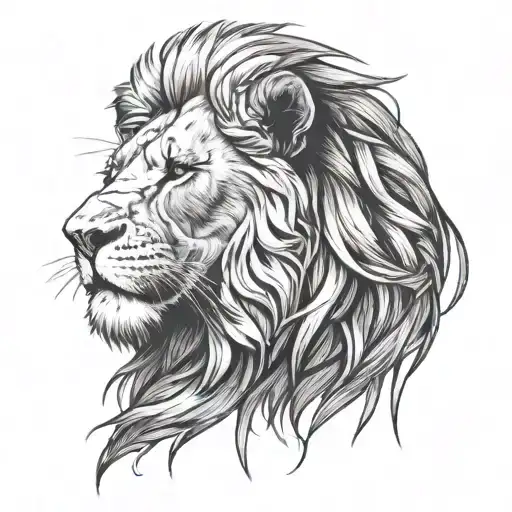 Lion With A Scar