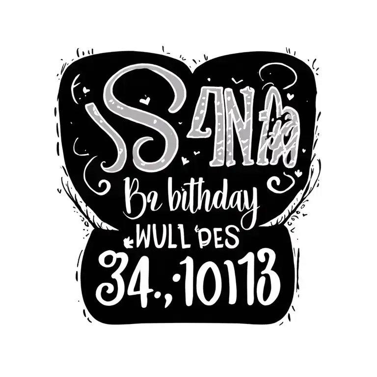 Kids Name With Birthday Date