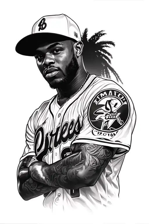 Tank Davis And Lamar Jackson Realistic Arm Tattoo Shoulder To Elbow Length