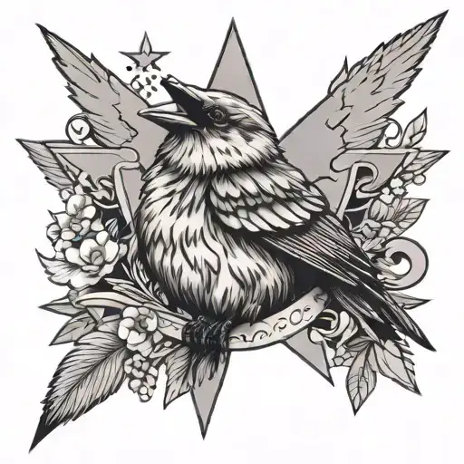 Traditional Star And Sparraow