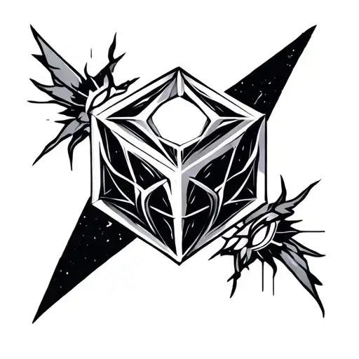 Loki Sigil With Tesseract Cube