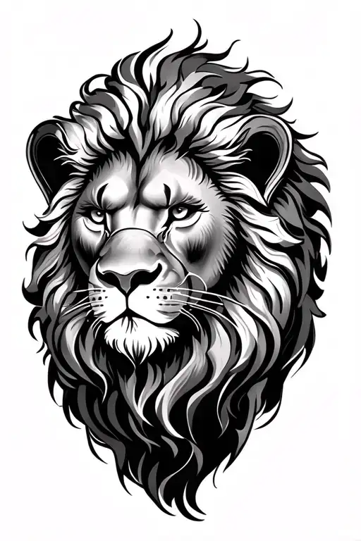 Lion Head With Roman Numeral Clock