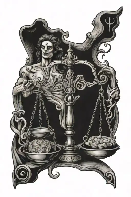 Unbalanced Libra Scales Gambling Smile Now Cry Later