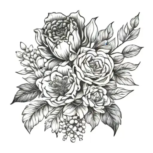 Birth Flower Bouquet April February September December