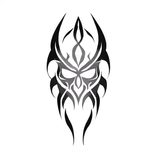 Gothic Tribal Tattoo Design