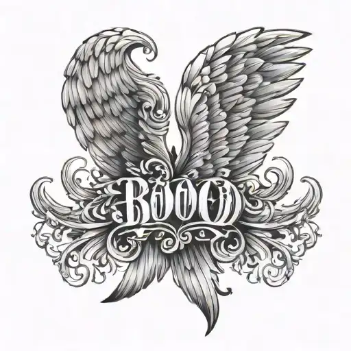 Boo Fonts Angel Wings