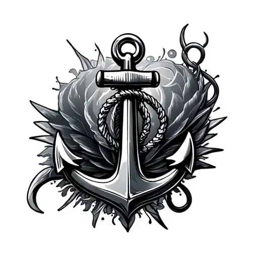 Ships Captain Anchor Hanging