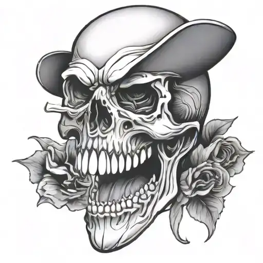 Skull With Mouth Taped