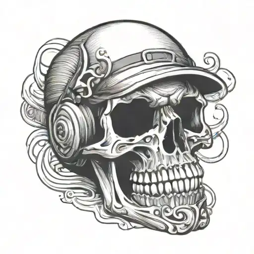 Skull With Tape Over Mouth