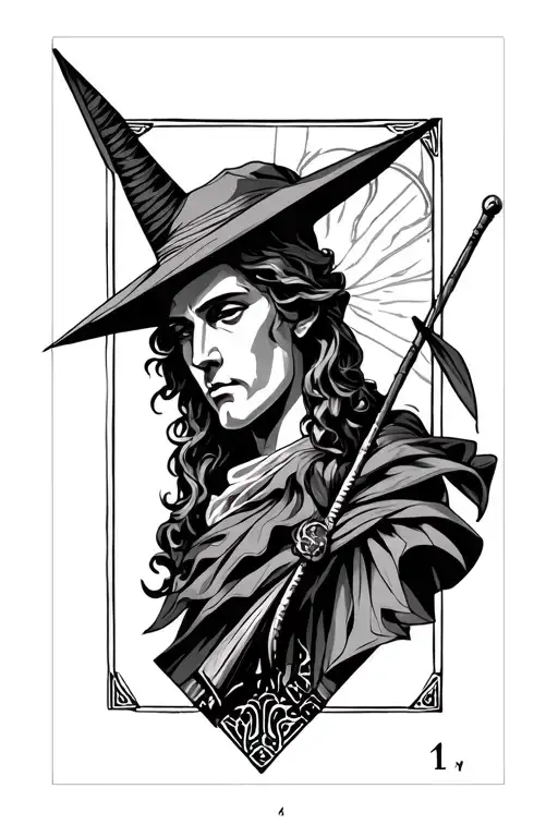 The Fool Tarot Geometric Design Inspired