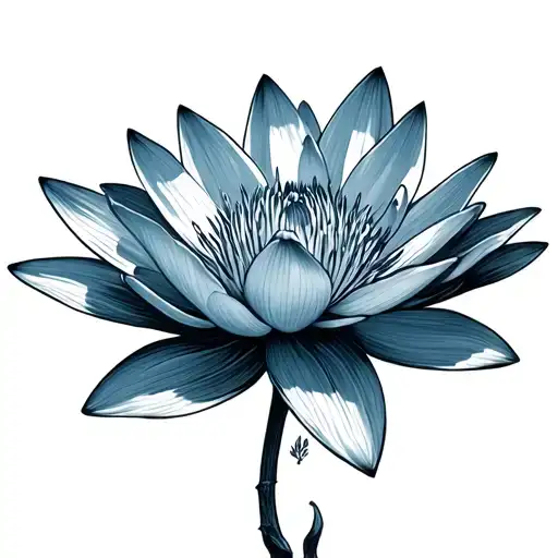 Blue Water Lily