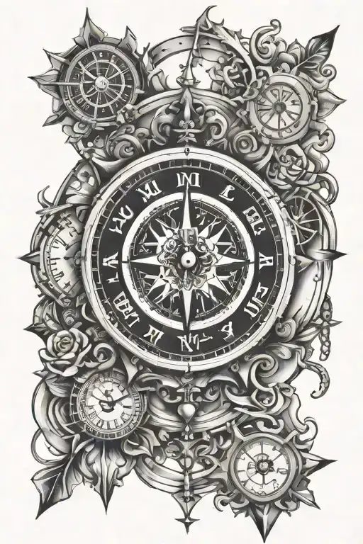 Compass And Clock
