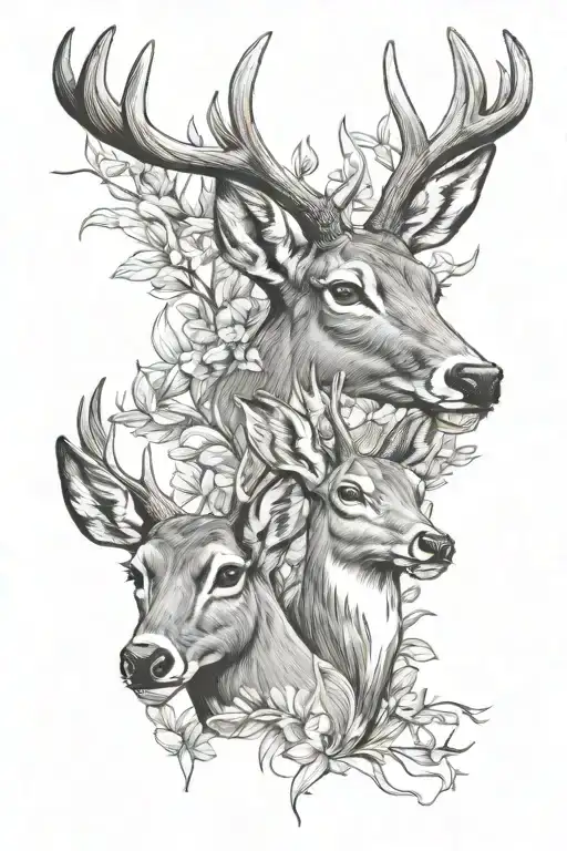 Buck And Doe Face