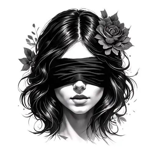 Blindfold Women Face