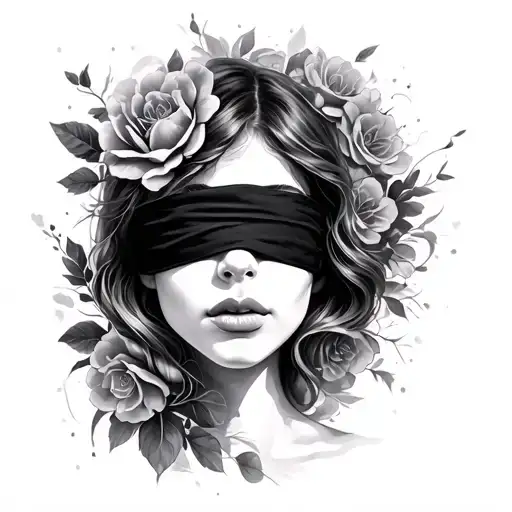 Blindfold Women Face Morphing