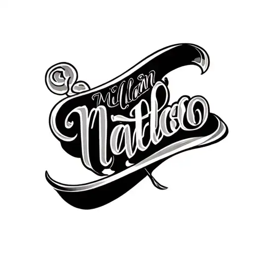 Name Tattoo Melody&milan