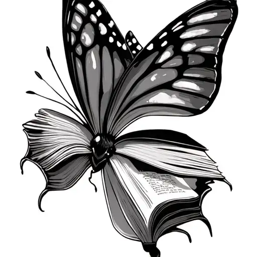Book With Butter Fly