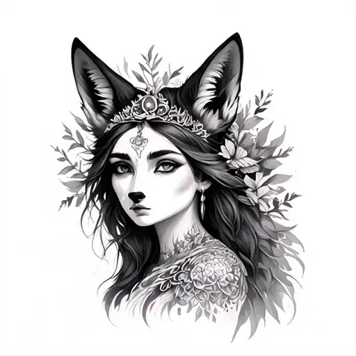 Autumn Goddess With Fox
