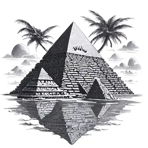 Camal And Pyramids