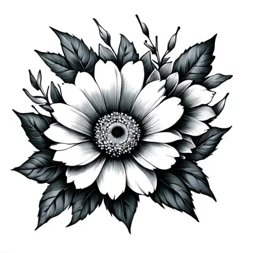 Flowery Design Onto The Hand